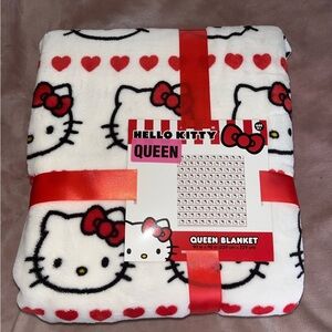 Hello Kitty Holiday Hearts Blanket – Full/Queen 90 x 90 in New